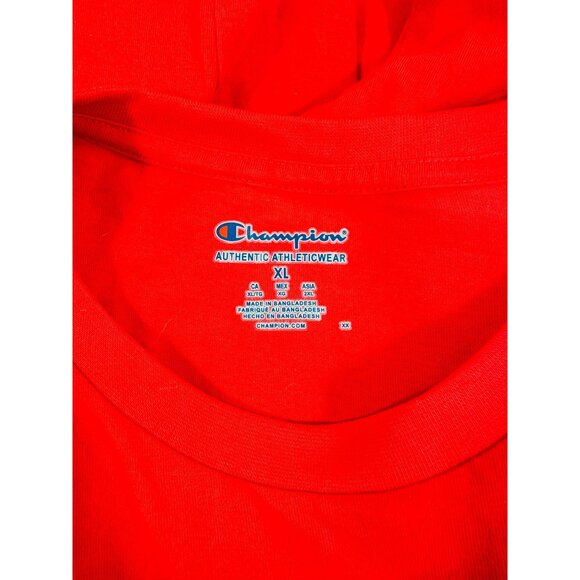 Ohio State Buckeyes Champion Red T-Shirt XL Embroidered Logo OSU Bucks OH New - Picture 4 of 8
